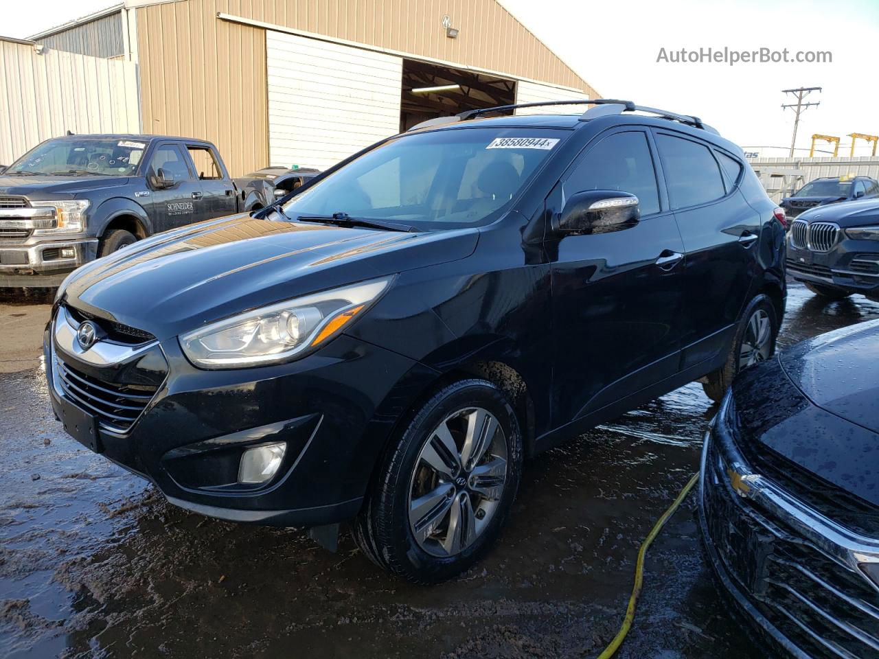 2014 Hyundai Tucson Gls Black vin: KM8JUCAG7EU887968