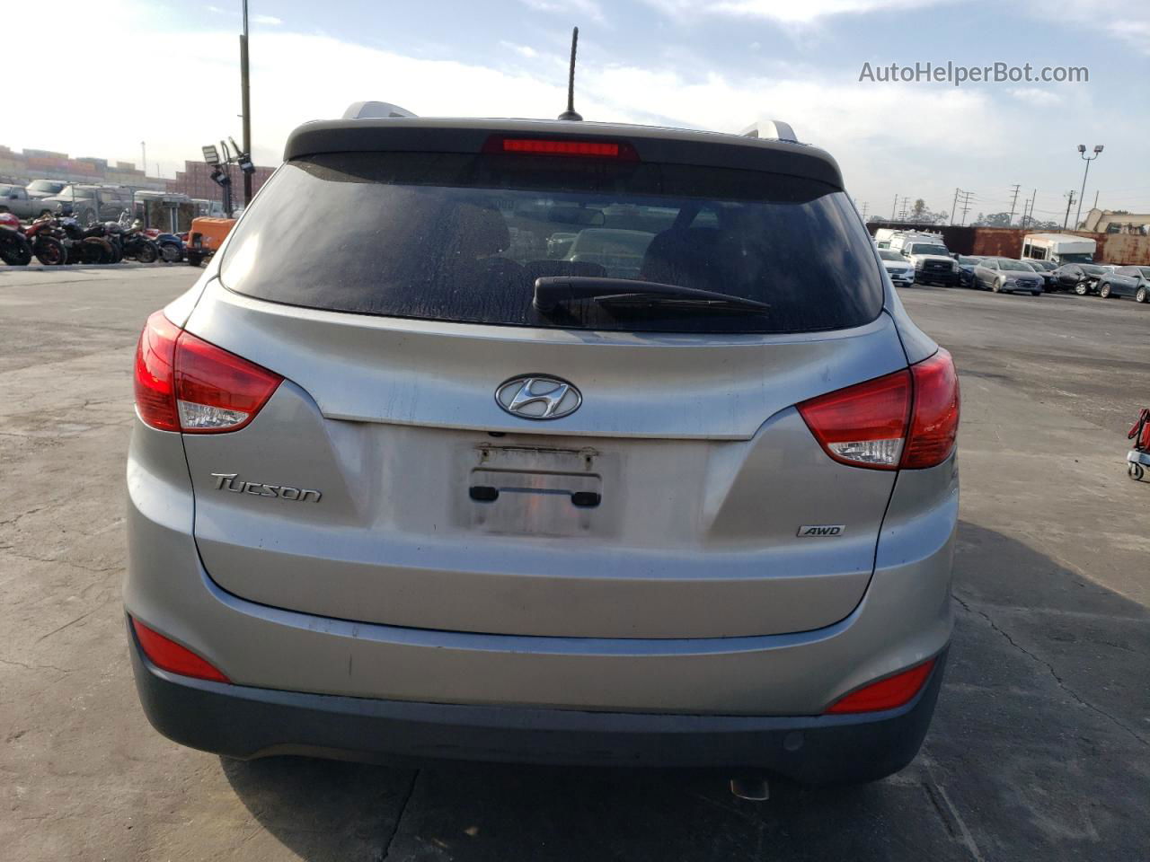 2014 Hyundai Tucson Gls Gray vin: KM8JUCAG7EU916921