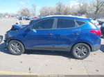 2014 Hyundai Tucson Se Blue vin: KM8JUCAG8EU878986