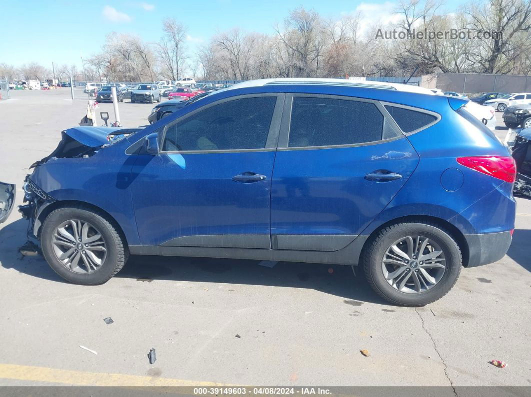 2014 Hyundai Tucson Se Blue vin: KM8JUCAG8EU878986