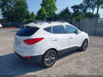 2014 Hyundai Tucson Se White vin: KM8JUCAG9EU798273