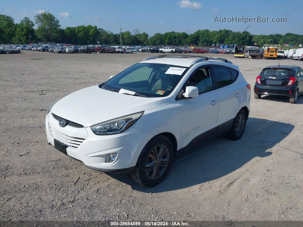 2014 Hyundai Tucson Se White vin: KM8JUCAG9EU798273