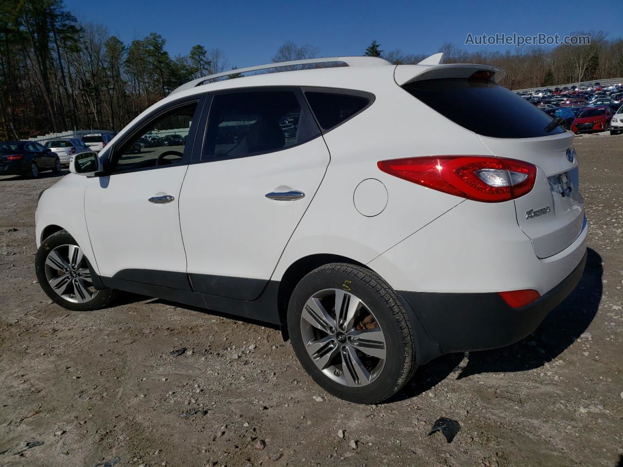 2014 Hyundai Tucson Gls White vin: KM8JUCAG9EU820725