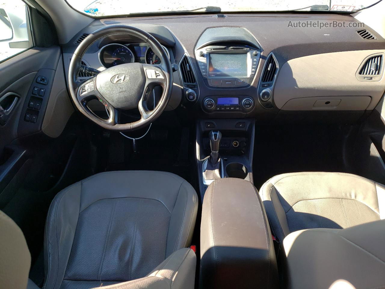 2014 Hyundai Tucson Gls Белый vin: KM8JUCAG9EU820725