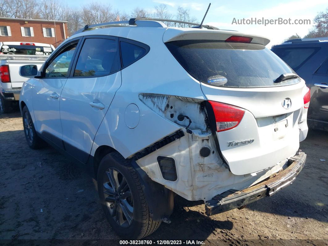 2014 Hyundai Tucson Se White vin: KM8JUCAG9EU846340