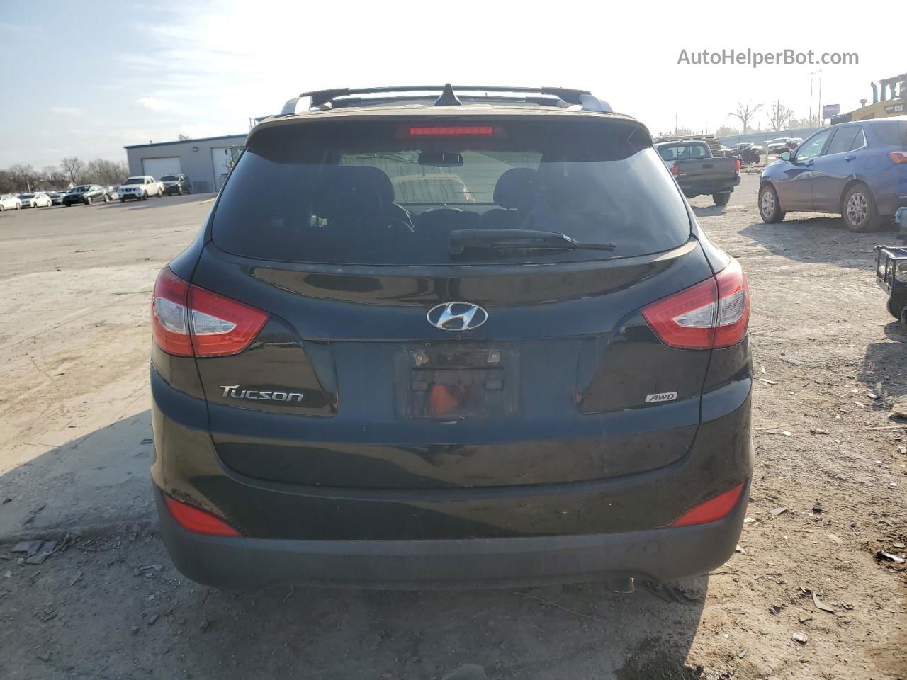 2014 Hyundai Tucson Gls Black vin: KM8JUCAG9EU936166