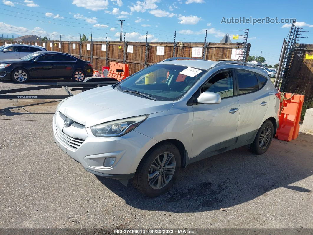 2014 Hyundai Tucson Se Серебряный vin: KM8JUCAGXEU853605