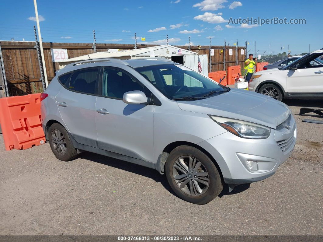 2014 Hyundai Tucson Se Серебряный vin: KM8JUCAGXEU853605