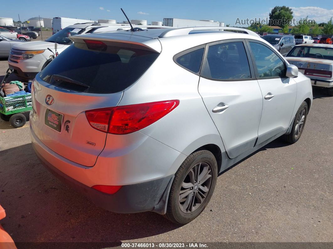 2014 Hyundai Tucson Se Серебряный vin: KM8JUCAGXEU853605