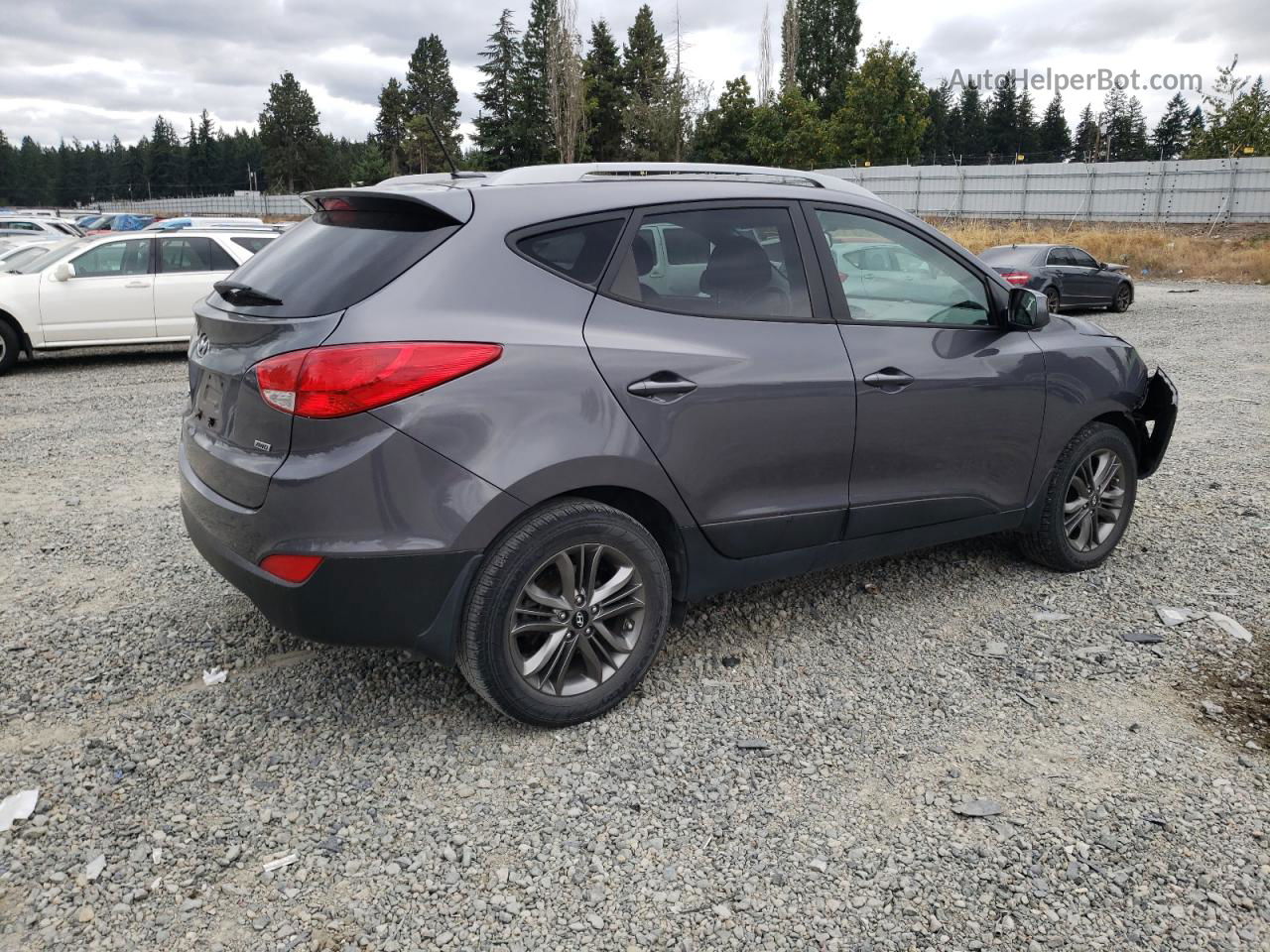 2014 Hyundai Tucson Gls Gray vin: KM8JUCAGXEU855144