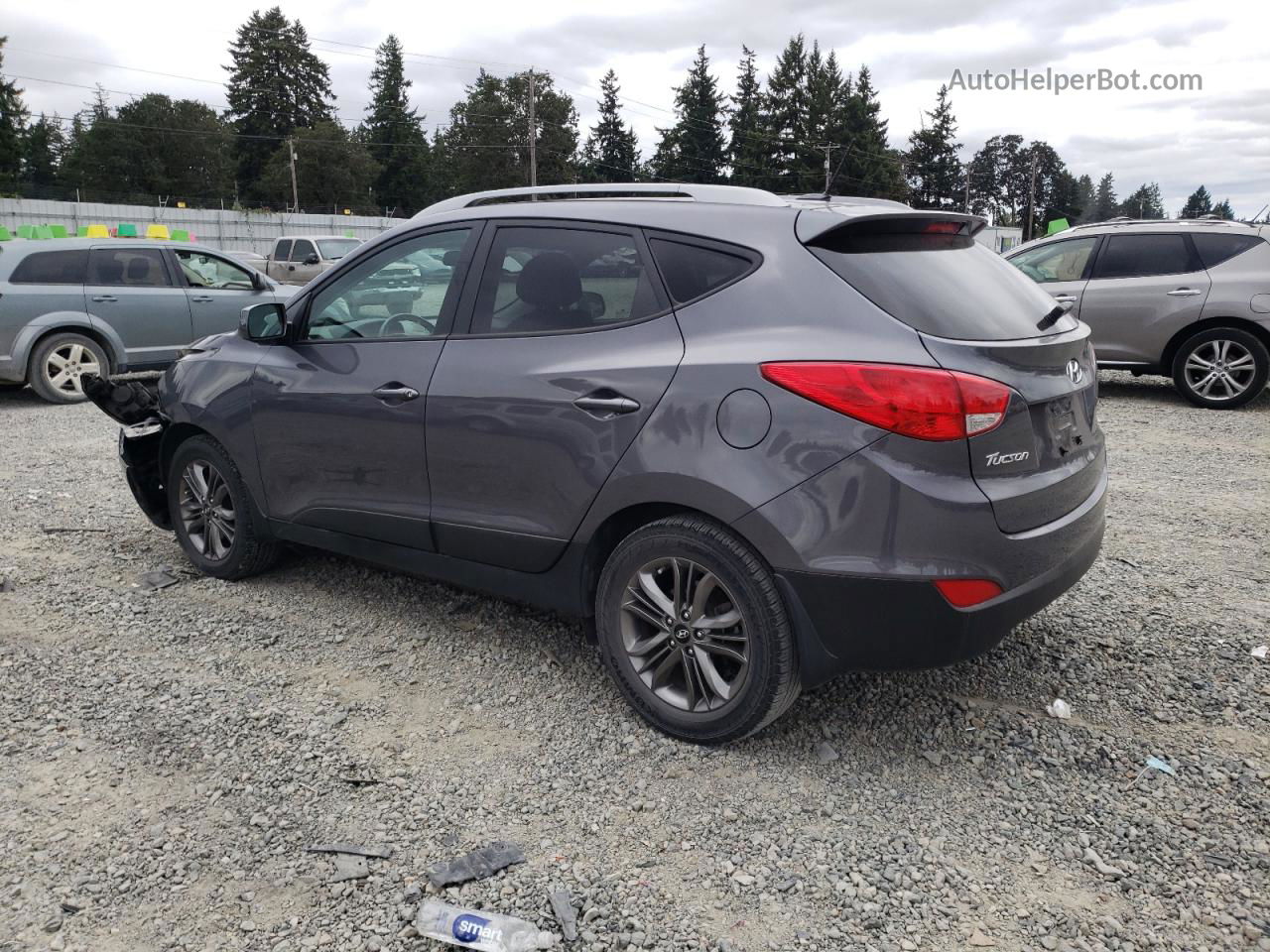 2014 Hyundai Tucson Gls Gray vin: KM8JUCAGXEU855144