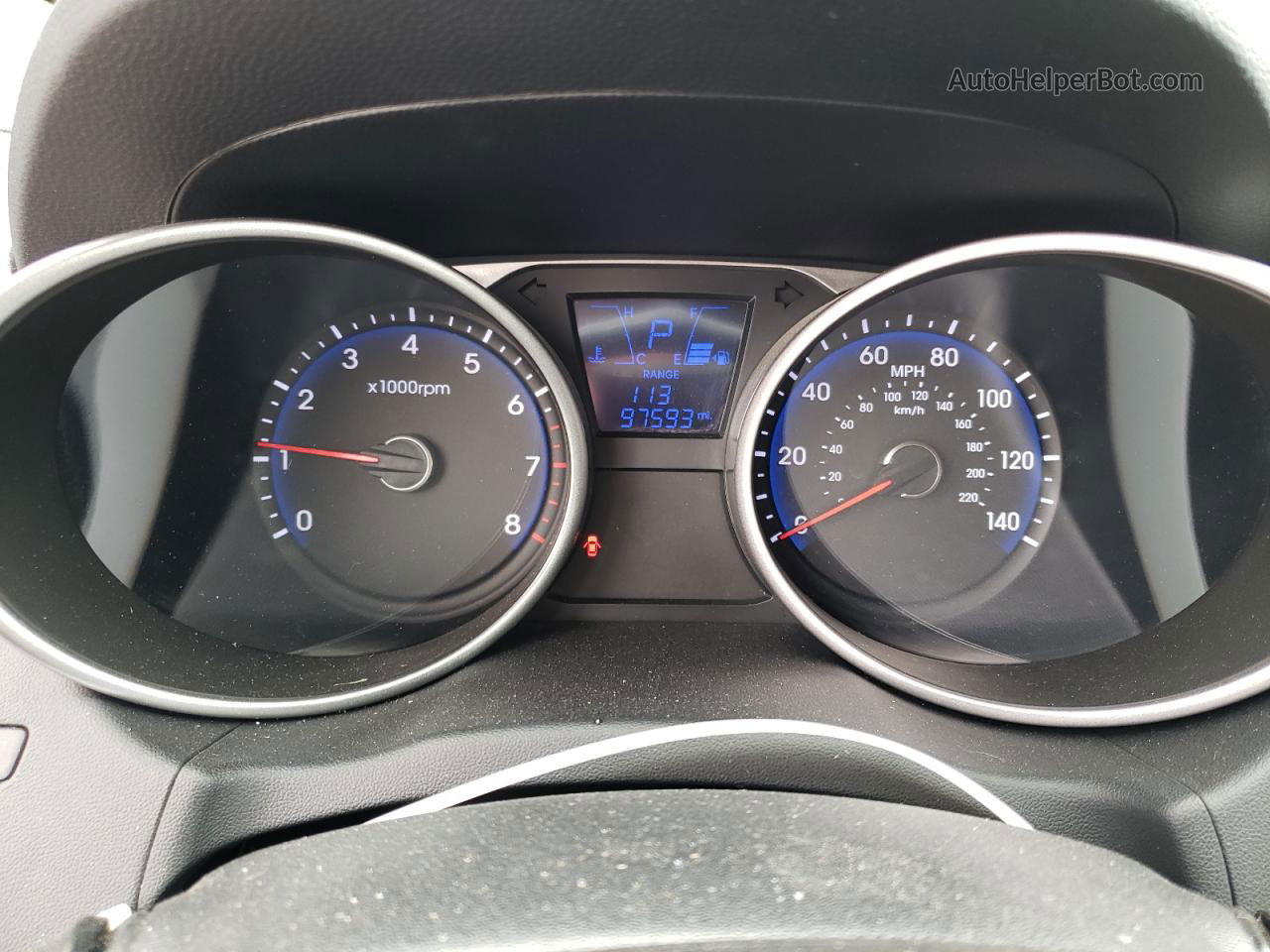 2014 Hyundai Tucson Gls Серый vin: KM8JUCAGXEU855144