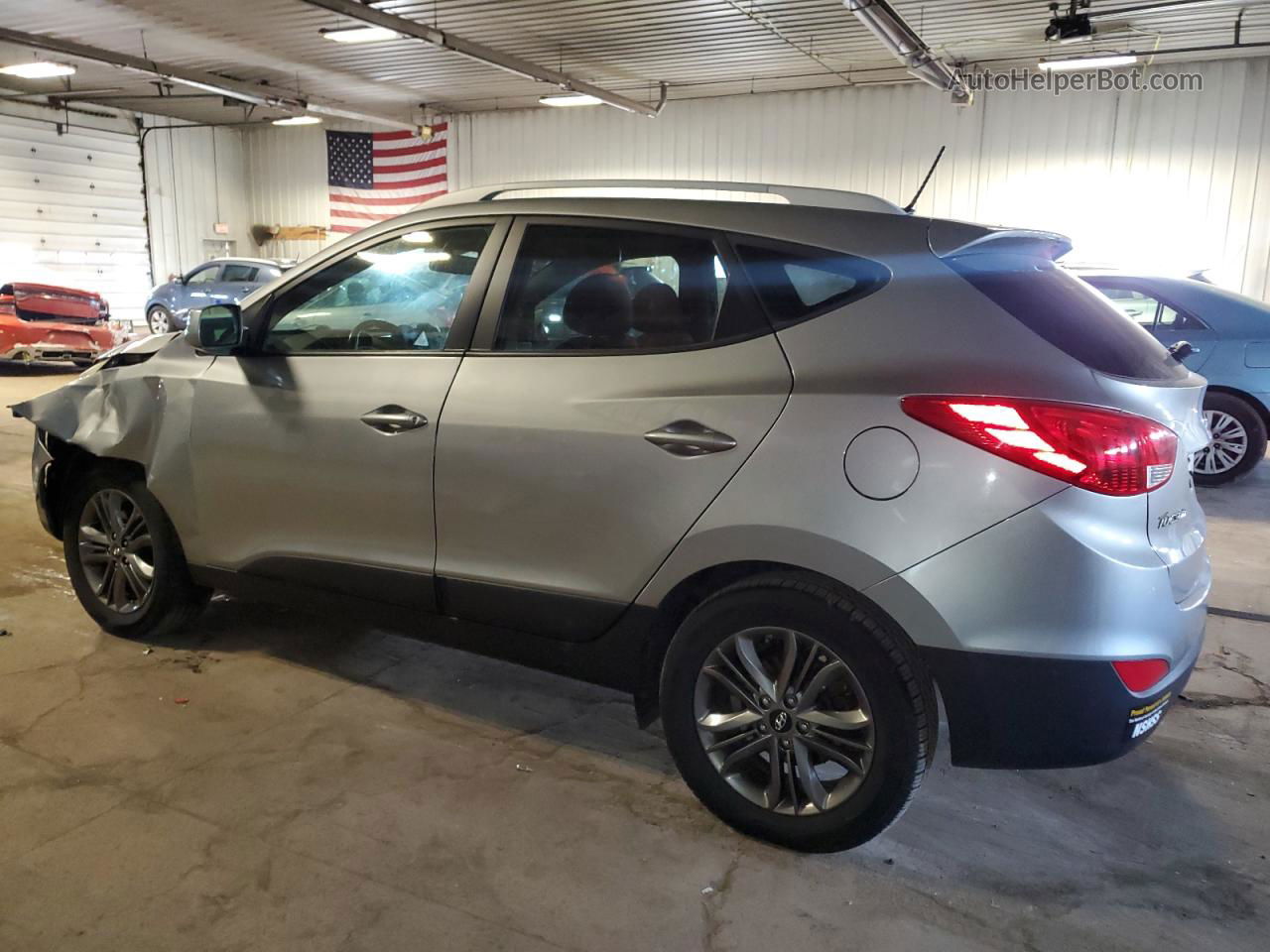 2014 Hyundai Tucson Gls Gray vin: KM8JUCAGXEU879282