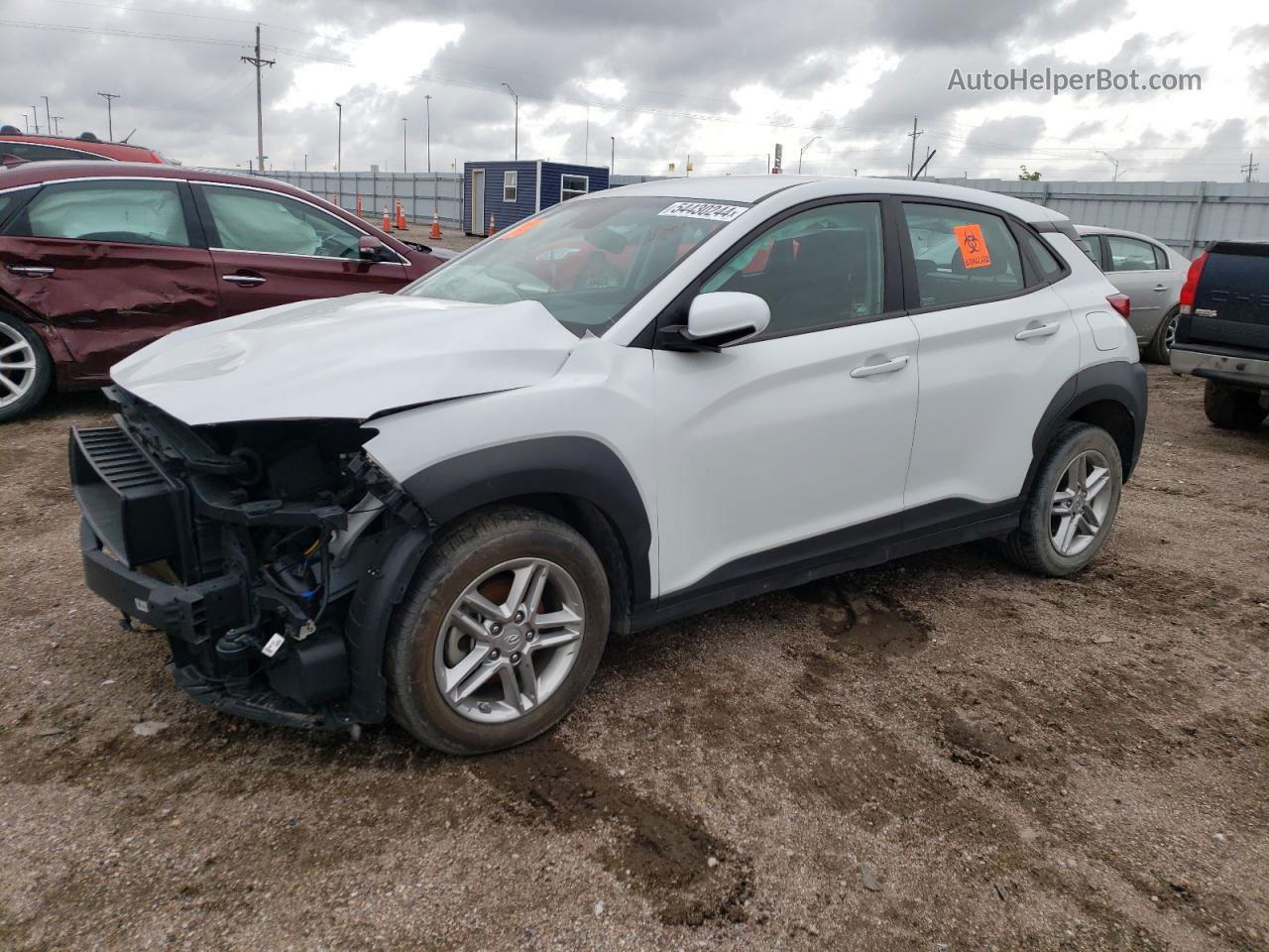 2021 Hyundai Kona Se White vin: KM8K12AA1MU642424