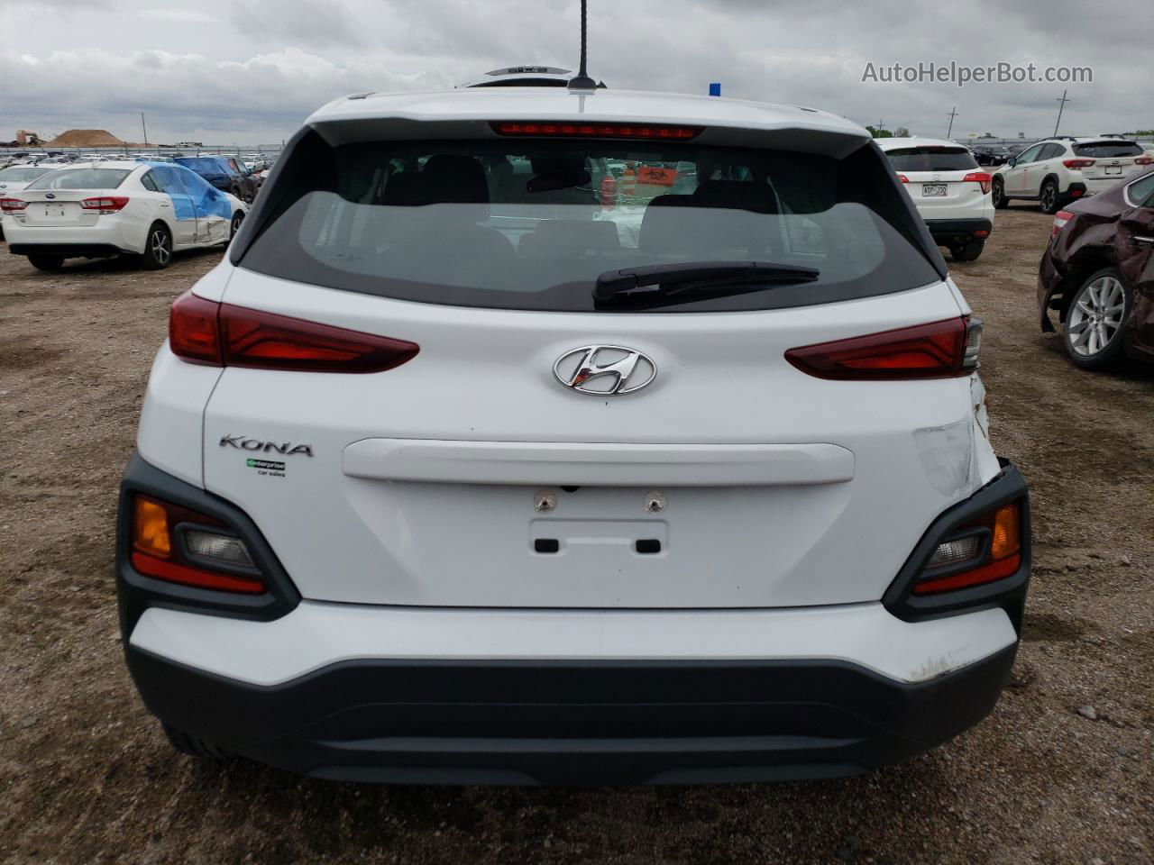 2021 Hyundai Kona Se White vin: KM8K12AA1MU642424