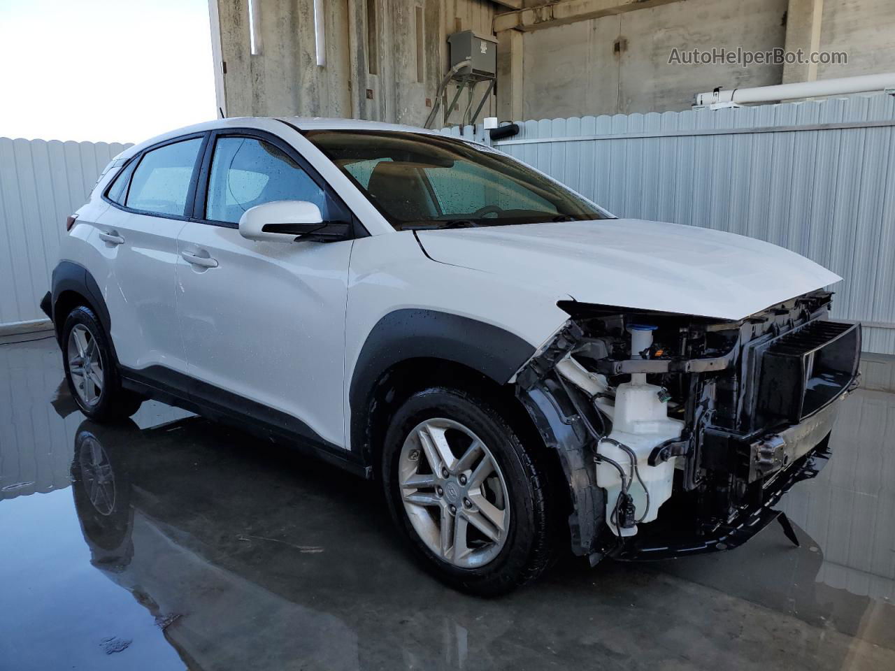 2021 Hyundai Kona Se White vin: KM8K12AA1MU741602