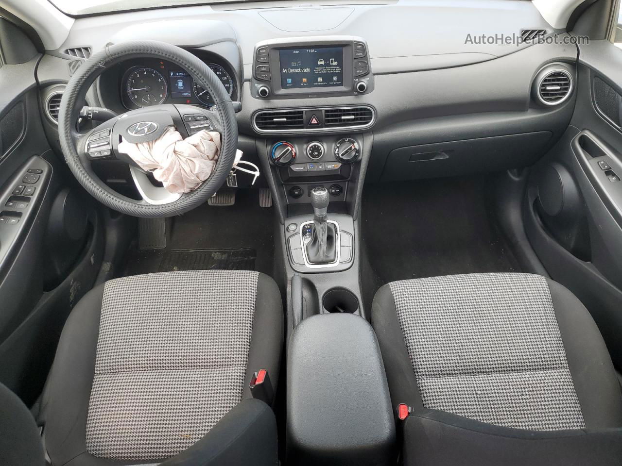 2021 Hyundai Kona Se White vin: KM8K12AA7MU661236