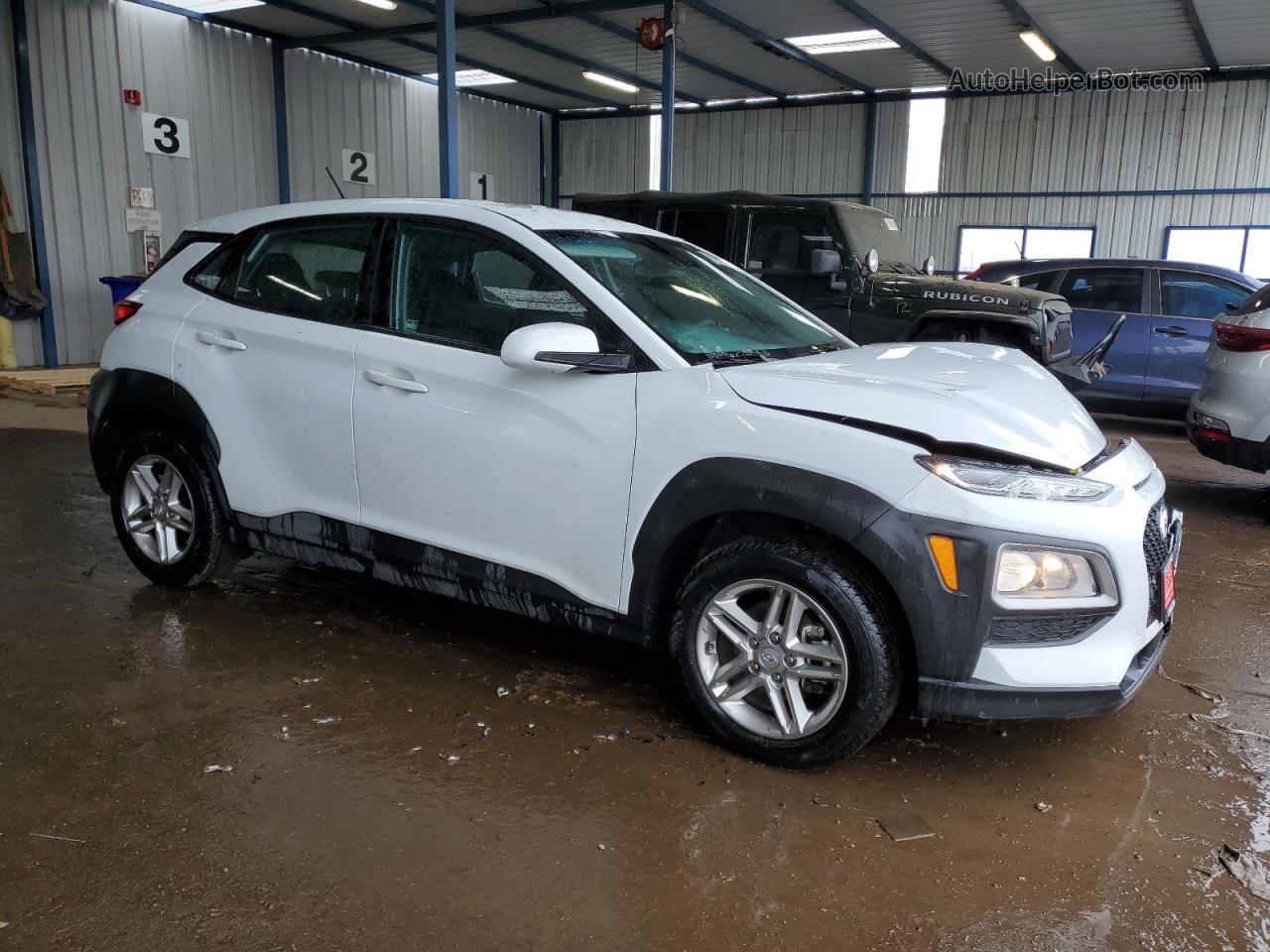 2021 Hyundai Kona Se White vin: KM8K12AA7MU661284