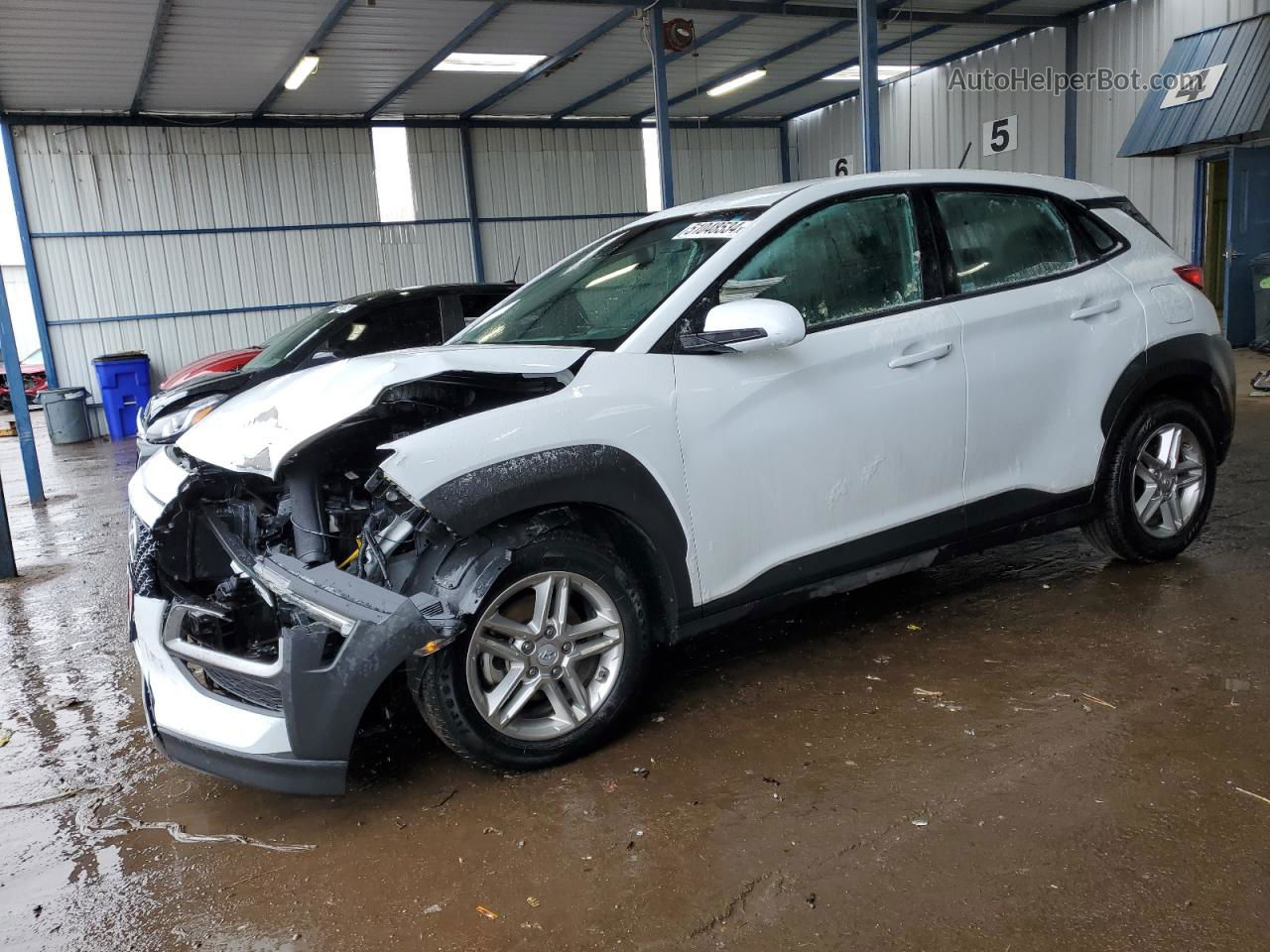 2021 Hyundai Kona Se White vin: KM8K12AA7MU661284