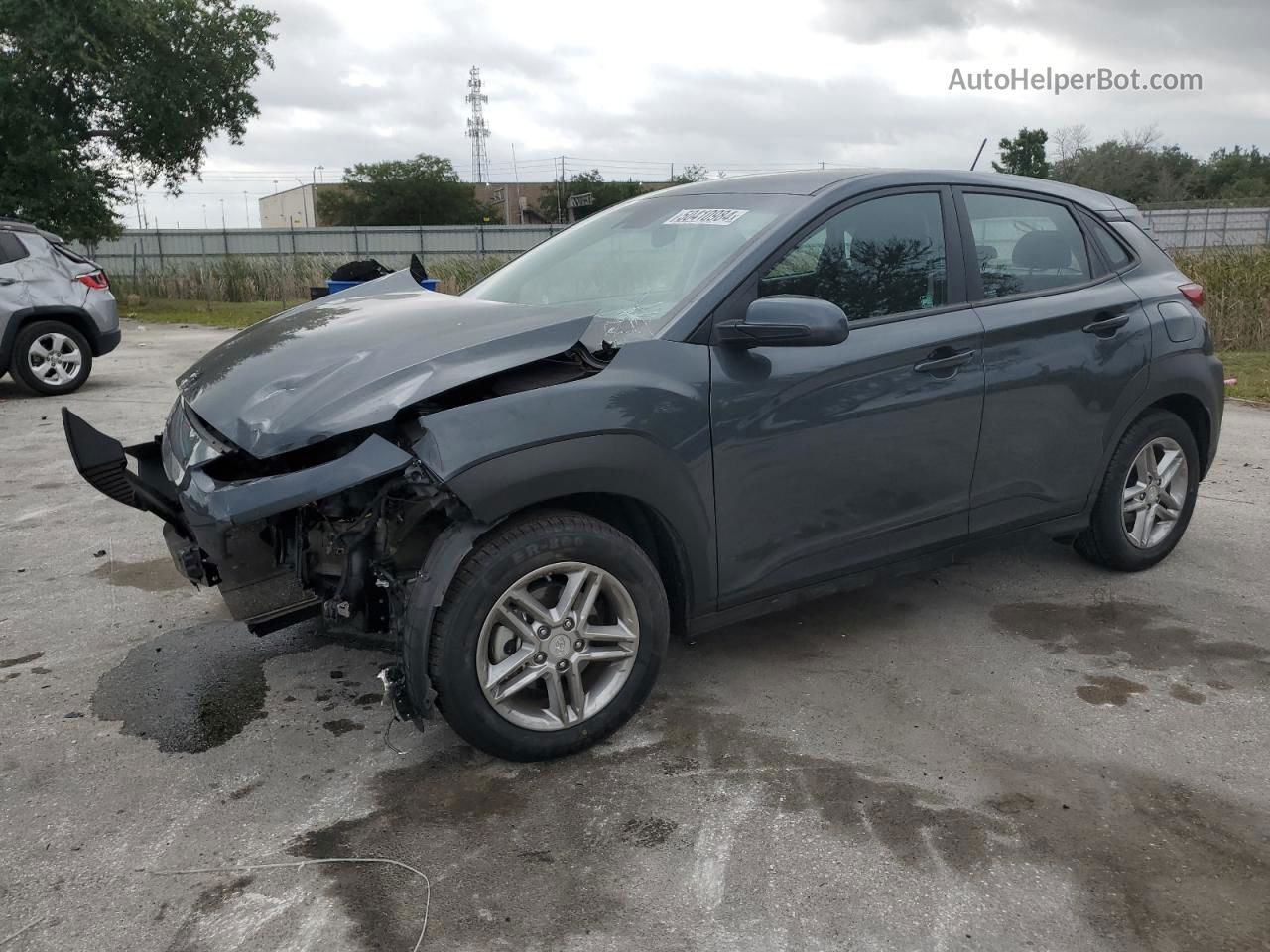 2021 Hyundai Kona Se Gray vin: KM8K12AA8MU601398