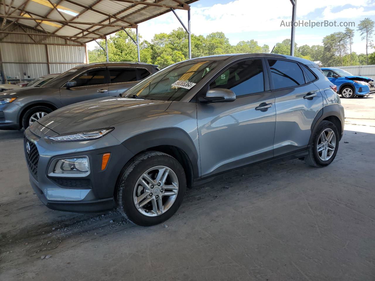 2021 Hyundai Kona Se Gray vin: KM8K12AA9MU705222