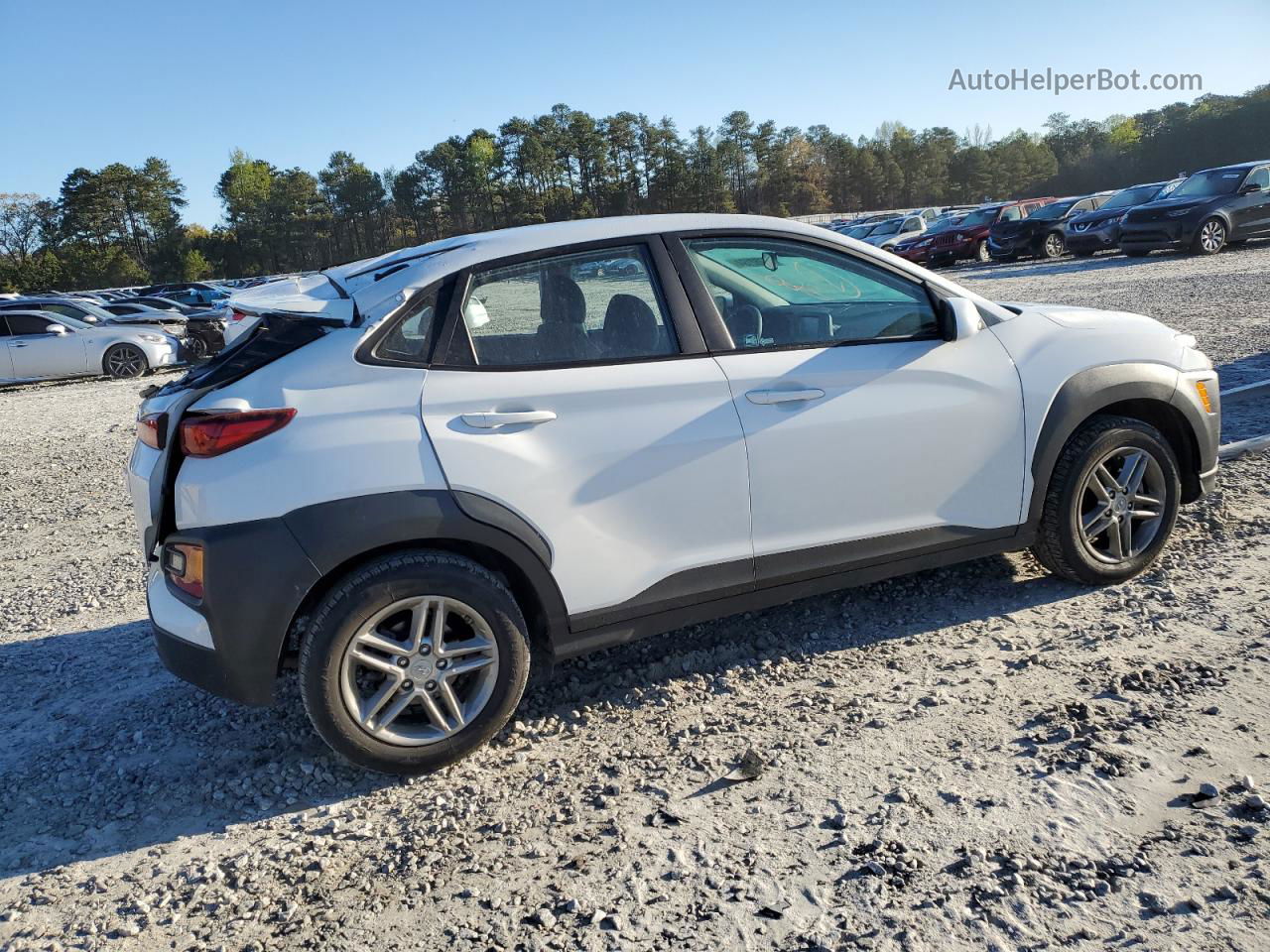 2021 Hyundai Kona Se White vin: KM8K12AAXMU647699