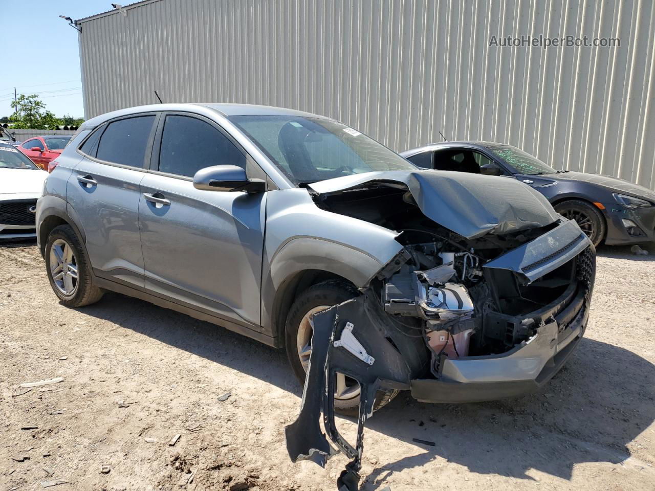 2021 Hyundai Kona Se Silver vin: KM8K12AAXMU714365