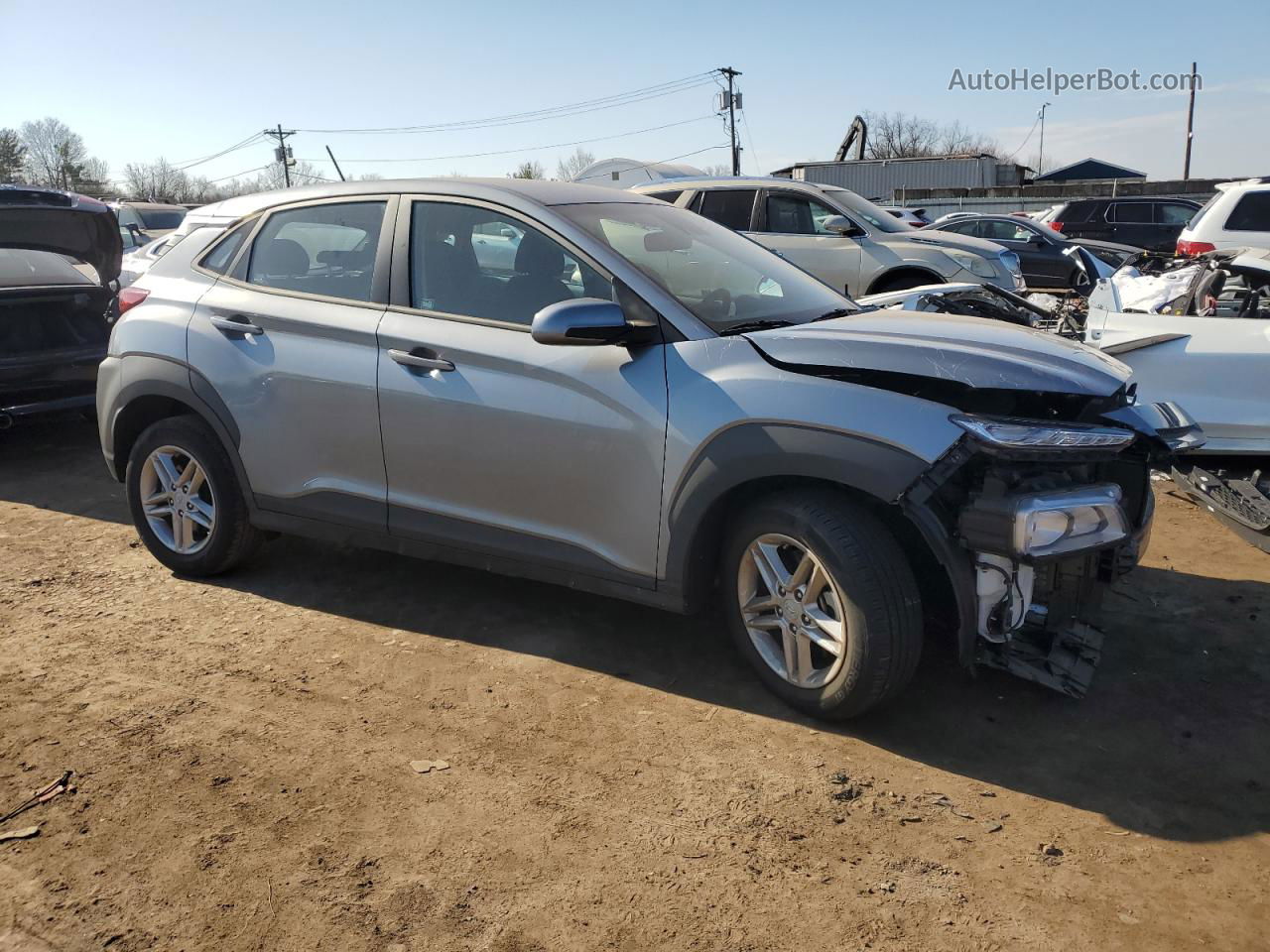 2021 Hyundai Kona Se Gray vin: KM8K1CAA0MU709407