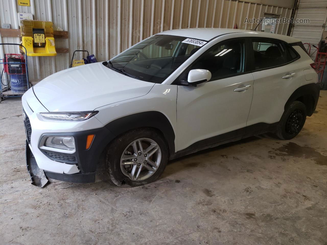 2021 Hyundai Kona Se White vin: KM8K1CAA3MU701723