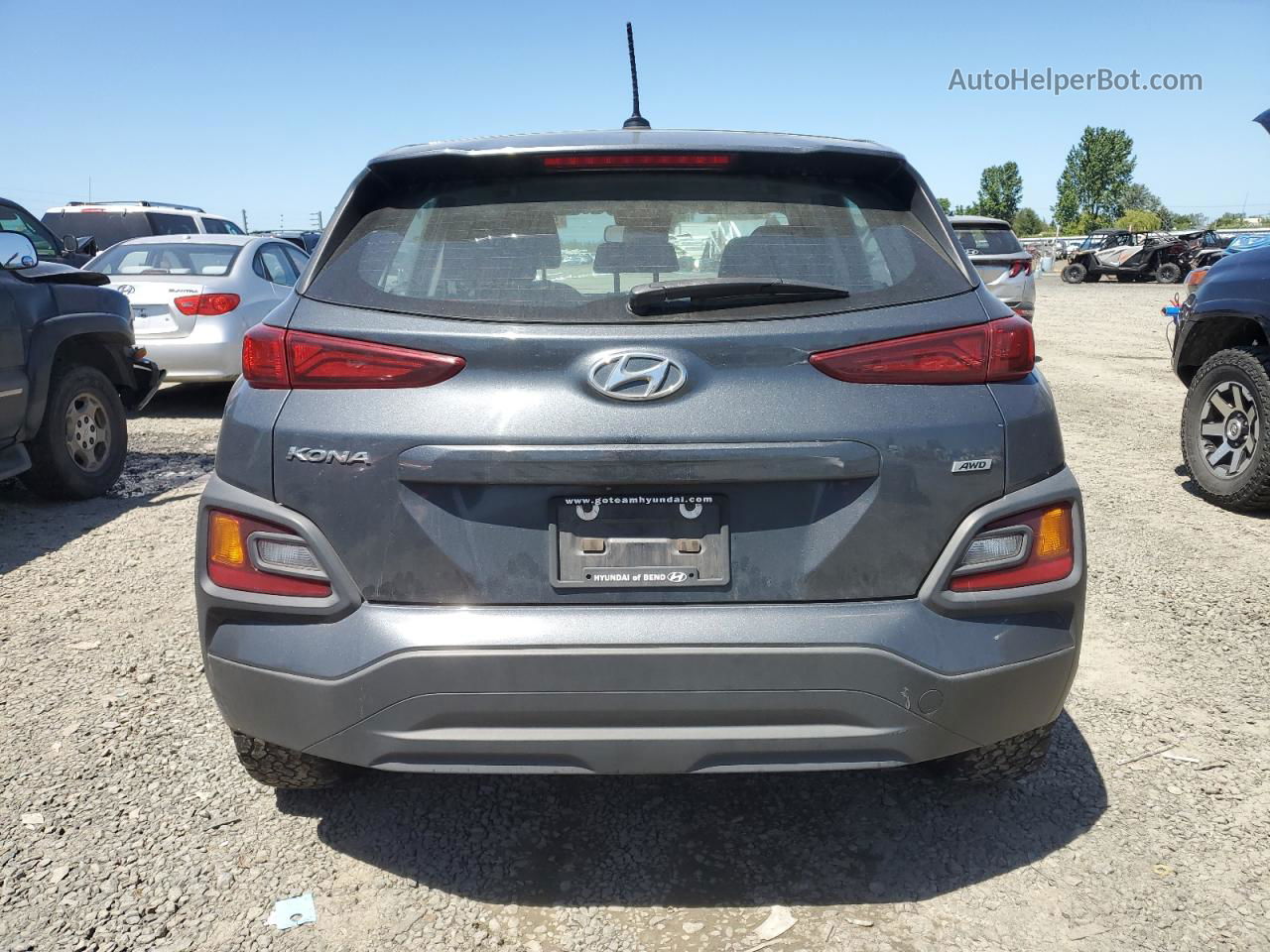 2021 Hyundai Kona Se Gray vin: KM8K1CAA6MU689826