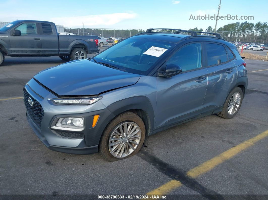 2021 Hyundai Kona Sel Синий vin: KM8K22AA1MU706135