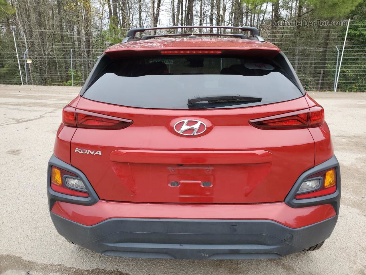 2021 Hyundai Kona Sel Красный vin: KM8K22AA2MU617819