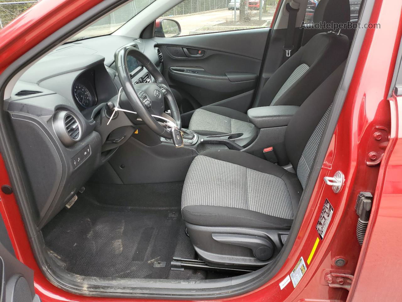 2021 Hyundai Kona Sel Red vin: KM8K22AA2MU617819