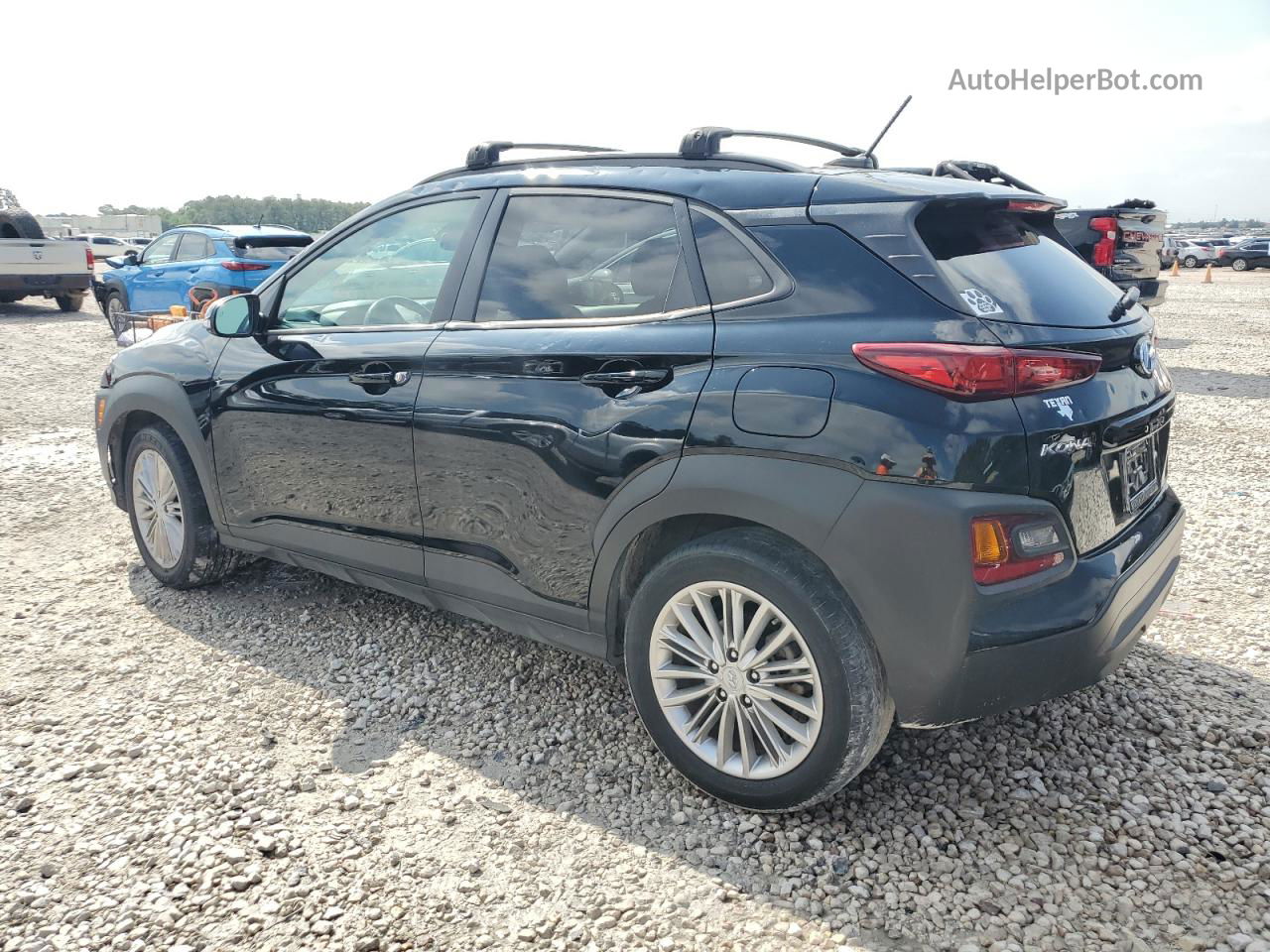 2021 Hyundai Kona Sel Черный vin: KM8K22AA2MU698496