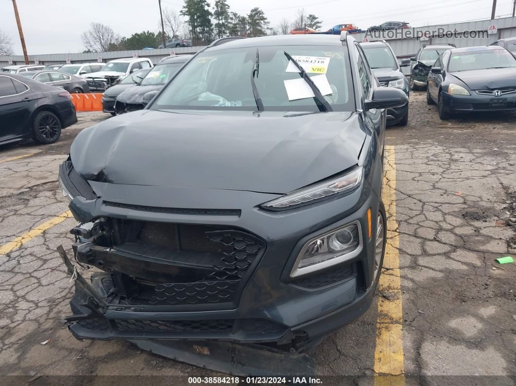 2021 Hyundai Kona Sel Gray vin: KM8K22AA2MU740150