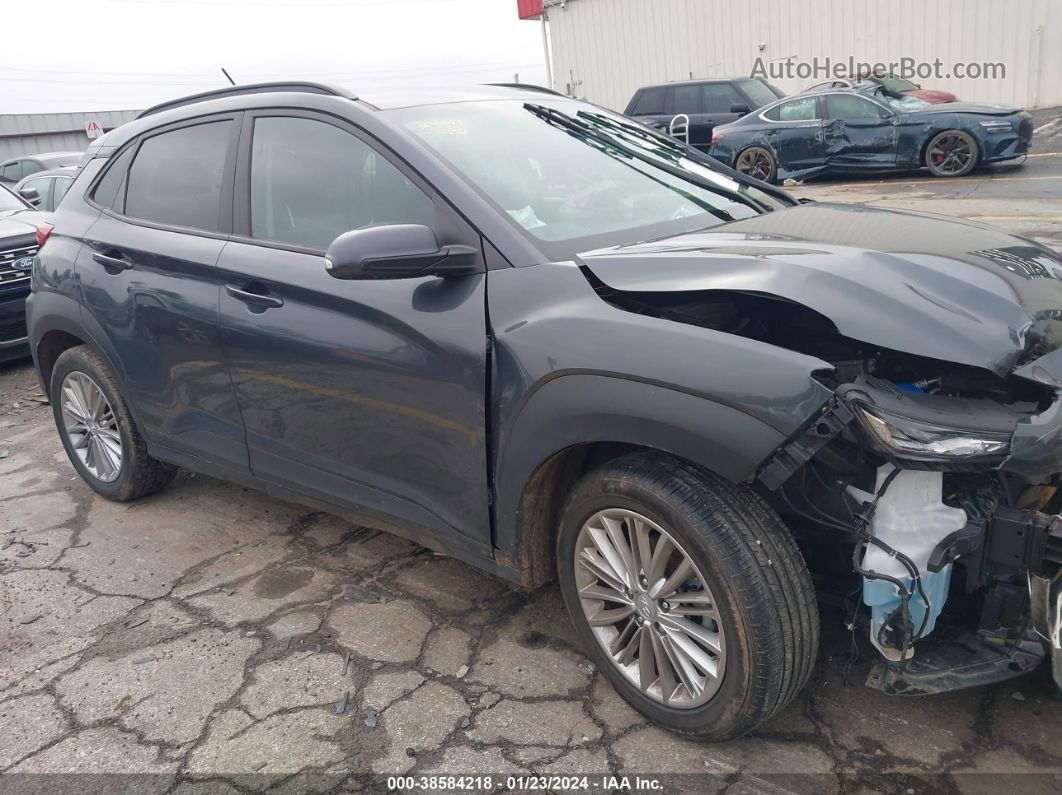 2021 Hyundai Kona Sel Gray vin: KM8K22AA2MU740150