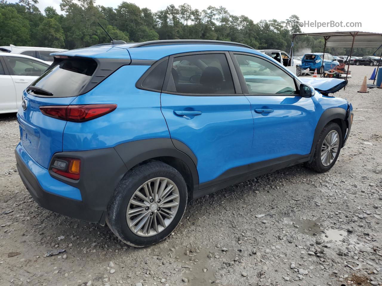 2021 Hyundai Kona Sel Blue vin: KM8K22AA3MU616954