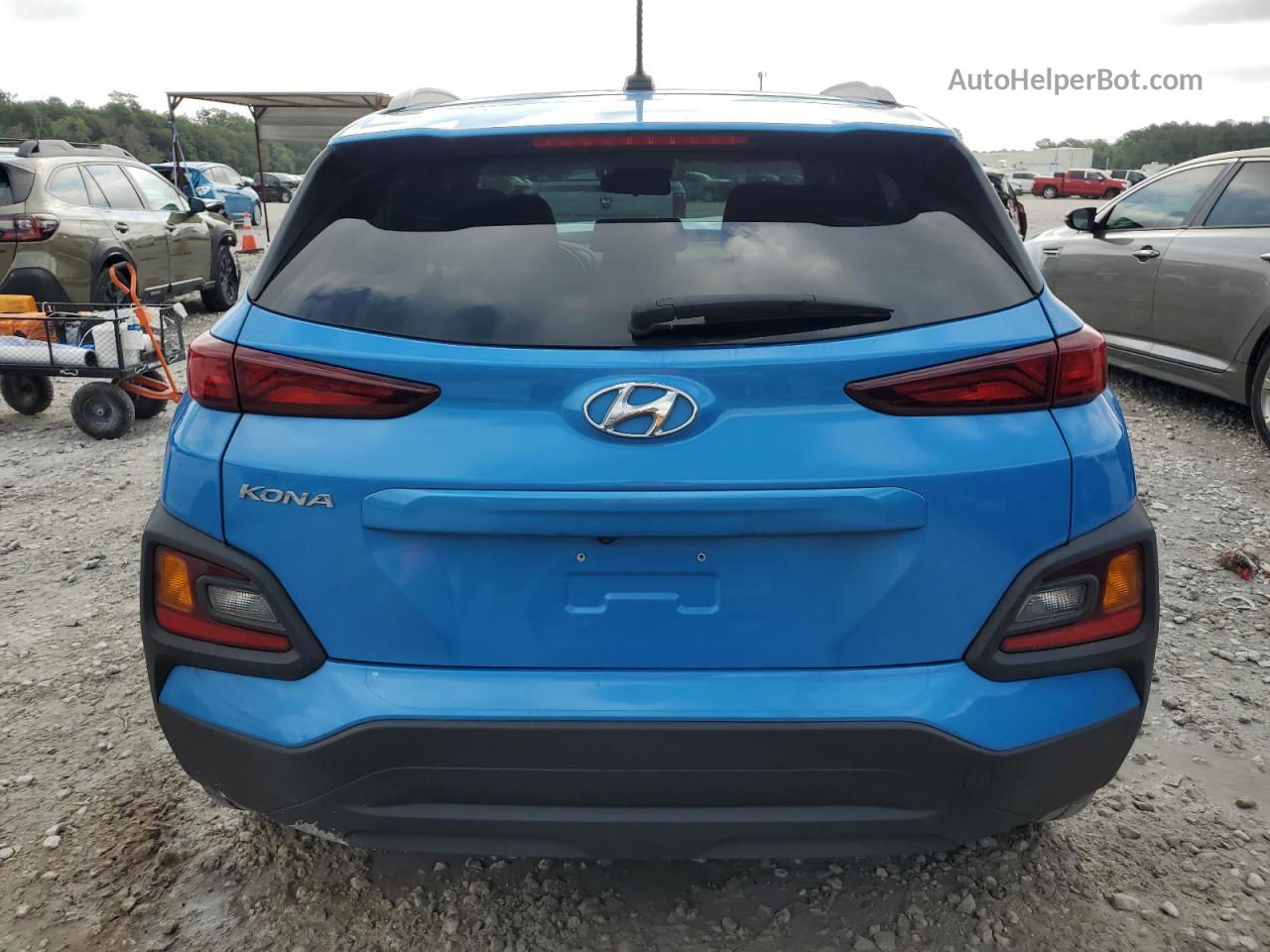 2021 Hyundai Kona Sel Blue vin: KM8K22AA3MU616954