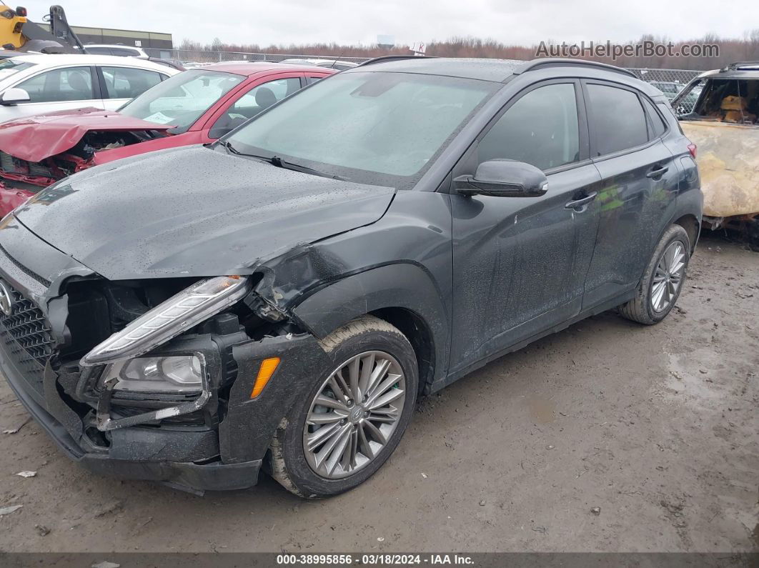 2021 Hyundai Kona Sel Gray vin: KM8K22AA5MU740157