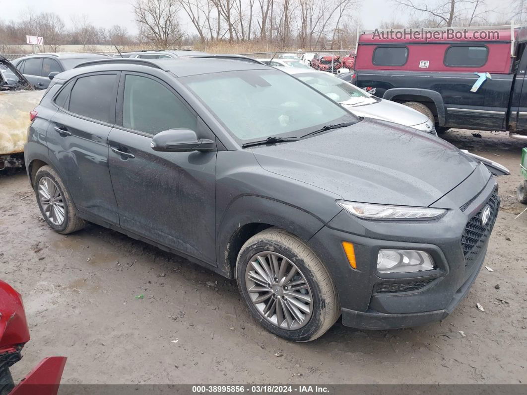 2021 Hyundai Kona Sel Gray vin: KM8K22AA5MU740157