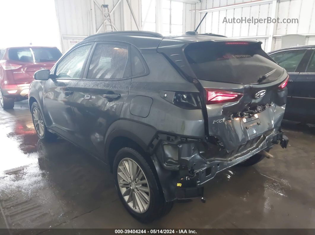 2021 Hyundai Kona Sel Gray vin: KM8K22AA7MU633725