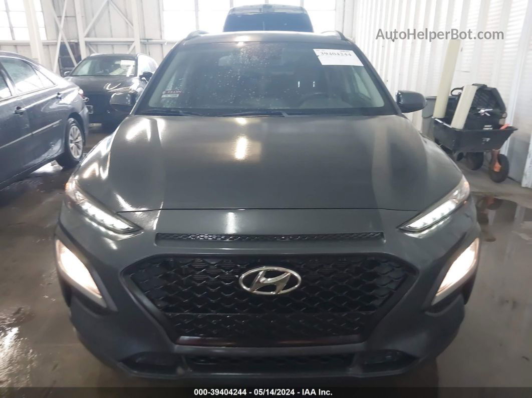 2021 Hyundai Kona Sel Gray vin: KM8K22AA7MU633725