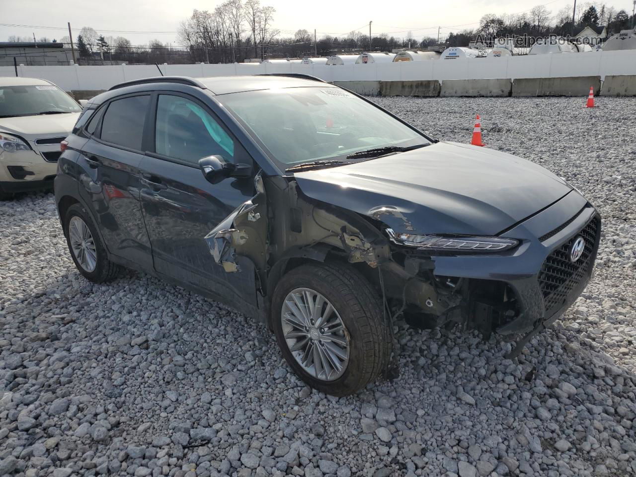 2021 Hyundai Kona Sel Gray vin: KM8K22AA8MU616903