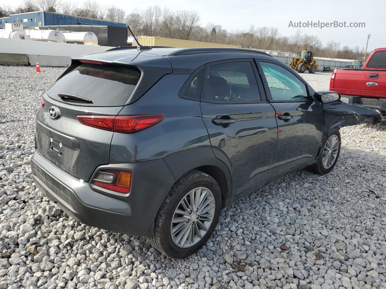 2021 Hyundai Kona Sel Серый vin: KM8K22AA8MU616903