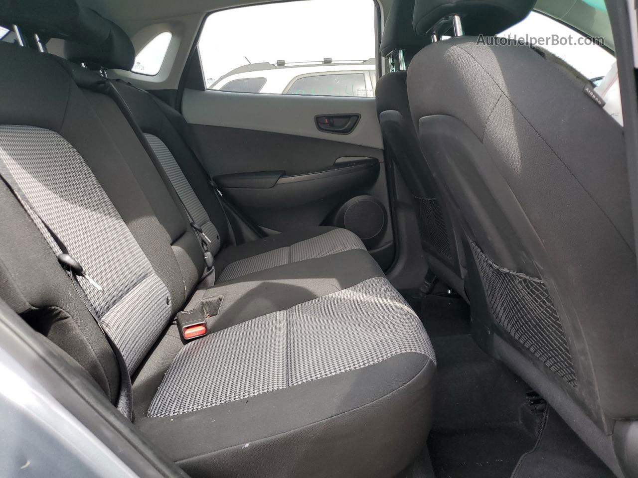 2021 Hyundai Kona Sel Gray vin: KM8K22AAXMU706215