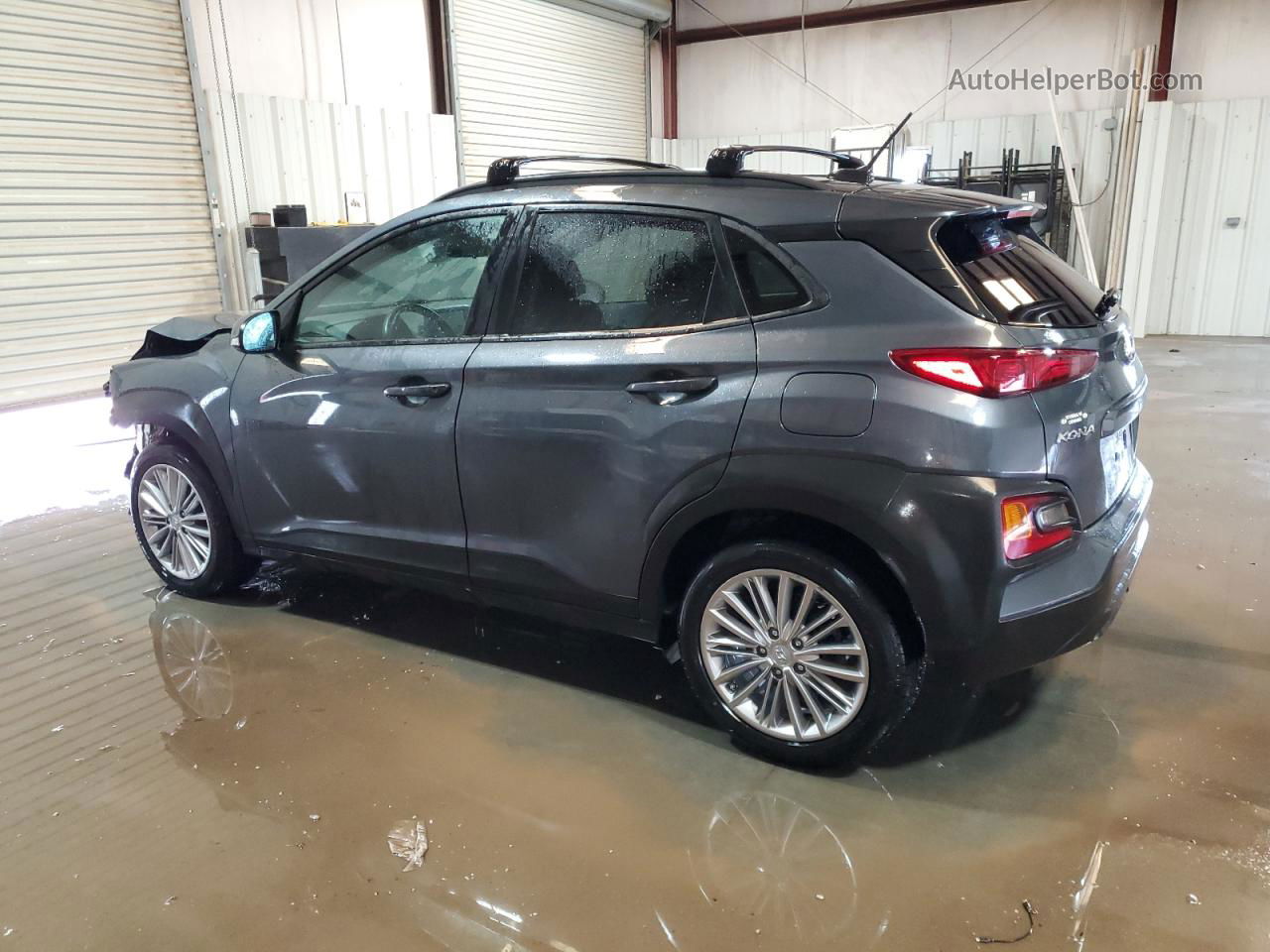 2021 Hyundai Kona Sel Gray vin: KM8K22AAXMU723211