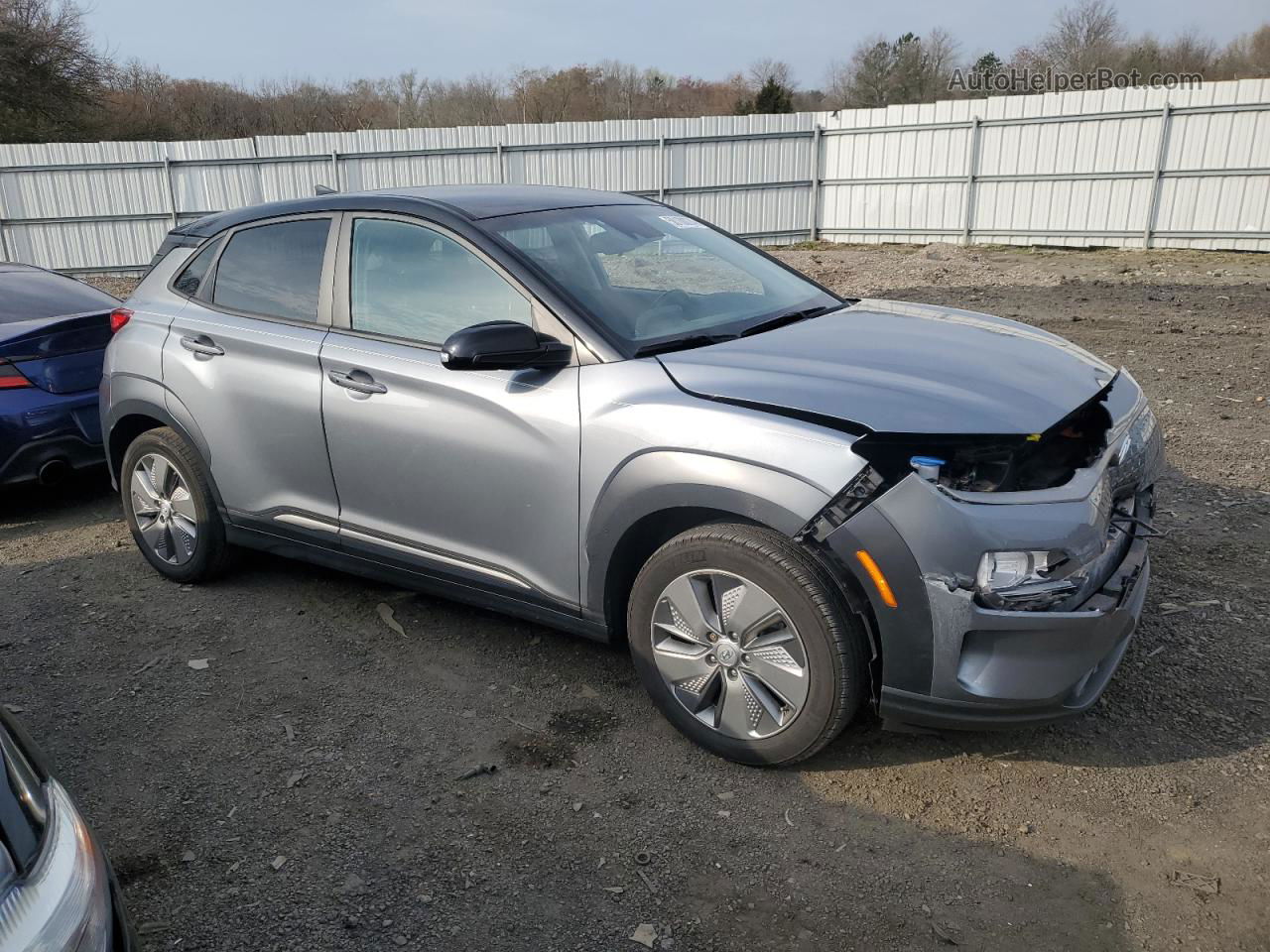 2021 Hyundai Kona Sel Silver vin: KM8K23AG2MU123714