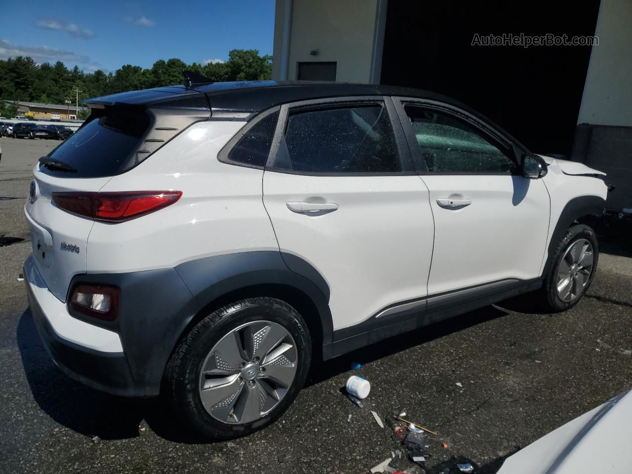 2021 Hyundai Kona Sel Белый vin: KM8K23AG5MU132701