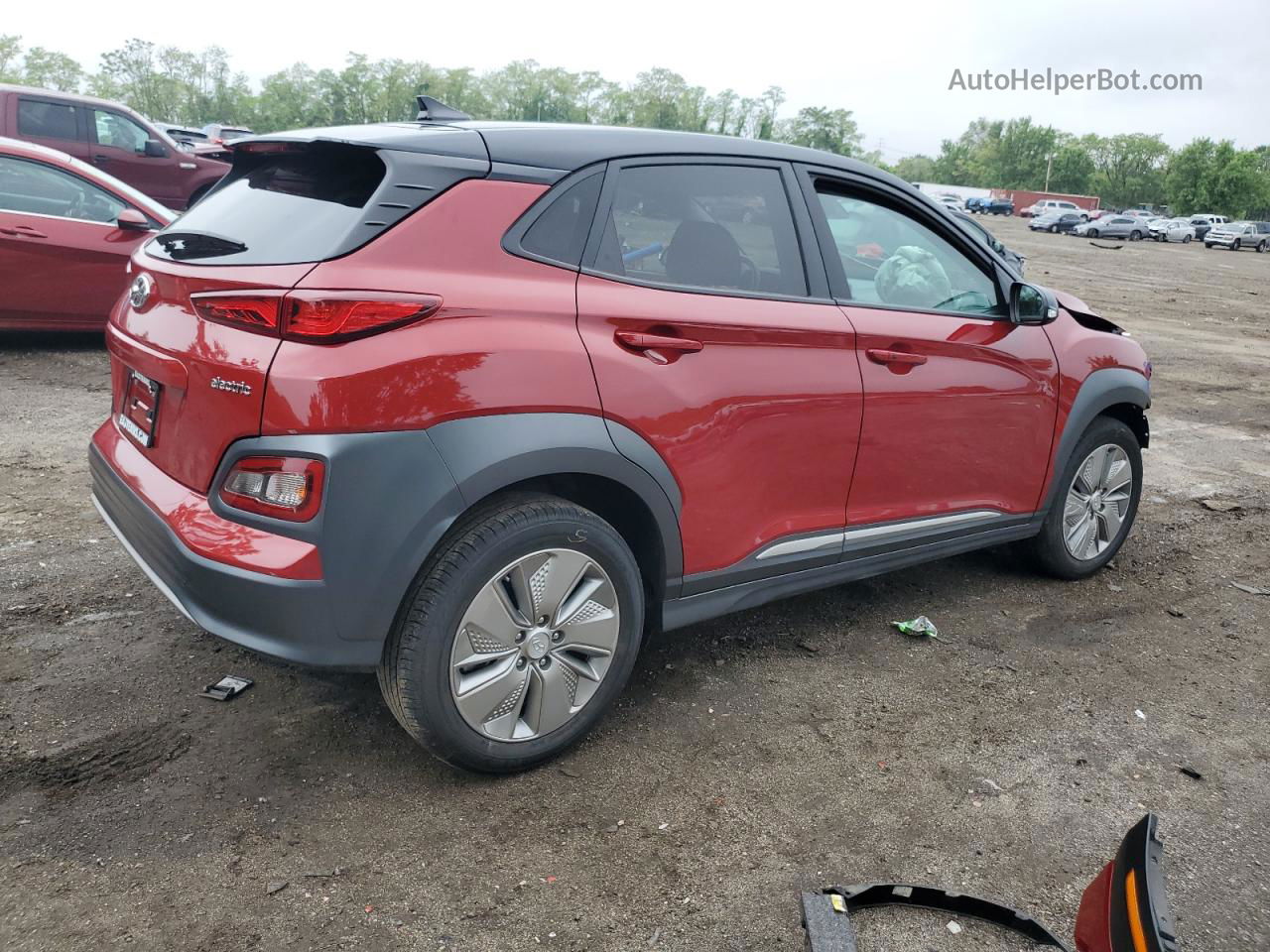 2021 Hyundai Kona Sel Red vin: KM8K23AG7MU106309