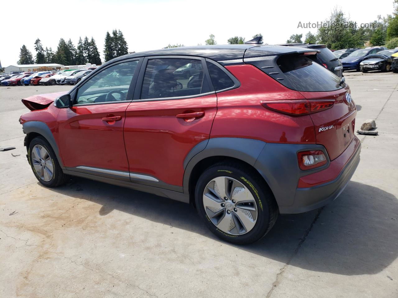 2021 Hyundai Kona Sel Красный vin: KM8K23AG8MU110644